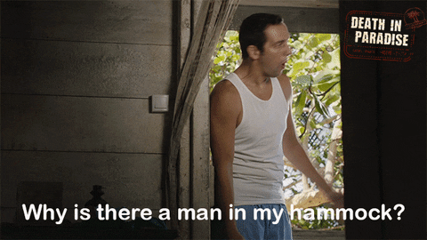 Confusion Dip GIF by Death In Paradise