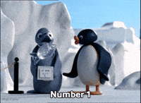Celebrate Number 1 GIF by Pingu