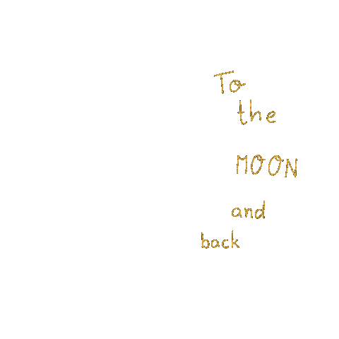 To The Moon Star Sticker