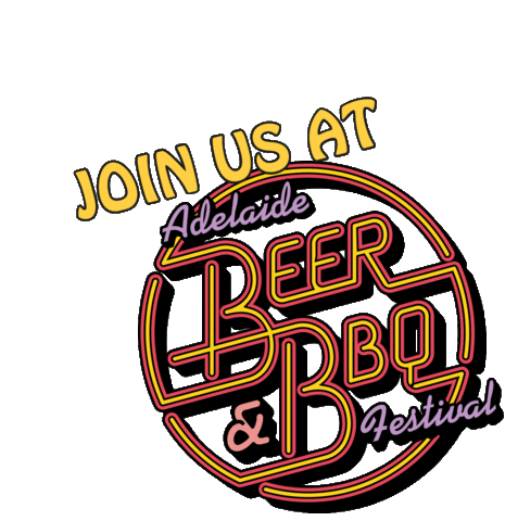 pouringbbf playingbbf Sticker by Adelaide Beer & BBQ Festival