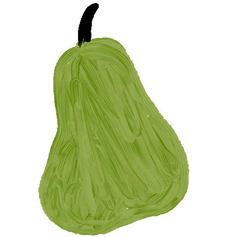 Fruit Pear Sticker by Aviva Atri