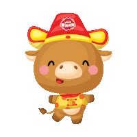 Happy Ox Sticker by I Love Yoo!