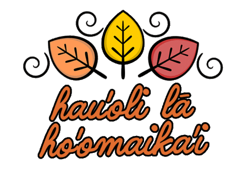 Thanksgiving Sticker by Waianae Comp