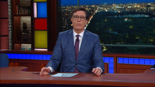stephen colbert tap GIF by The Late Show With Stephen Colbert