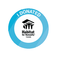 habitatcanada donate traditions habitat for humanity i donated Sticker