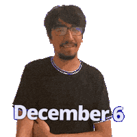 6 December Sticker