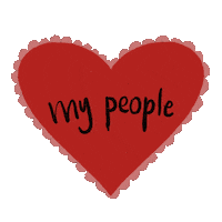 Heart People Sticker