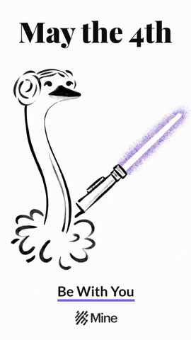 SayMine star wars may lightsaber leia GIF