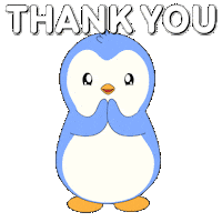 Thank You So Much Sticker by Pudgy Penguins