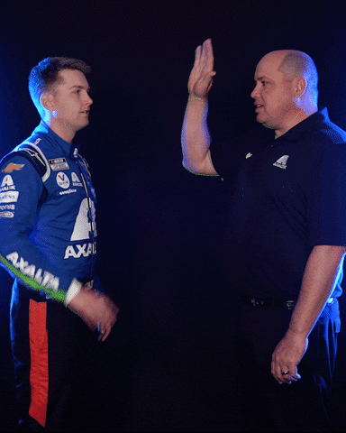 Axalta-Racing giphyupload racing high five nascar GIF