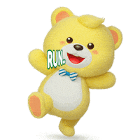 Run Bear Sticker by Promina Indofood