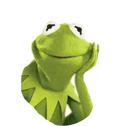 frog kermit STICKER by imoji