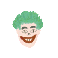 Head Clown Sticker by Mr Tronch