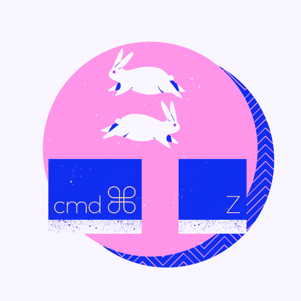 nerdo giphyupload illustration spring rabbit GIF