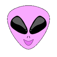 space tongue Sticker