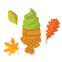 Ice Cream Fall Sticker by SomiSomi