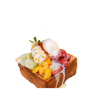 princeteahouse yummy fruit ice cream dessert Sticker