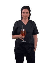 fotznspanglerei summer woman cheers salute Sticker