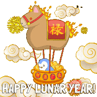 Chinese New Year Penguin Sticker by Pudgy Penguins