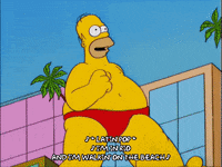 homer simpson walking GIF