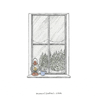 snow coffee GIF by Maori Sakai