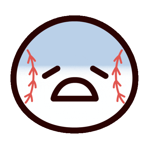 Sad Baseball Sticker