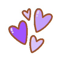 I Love You Hearts Sticker