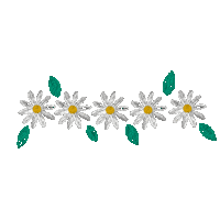 poladoodles flower daisy hipster flower crown Sticker