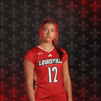 Volleyball Go Cards GIF by Louisville Cardinals