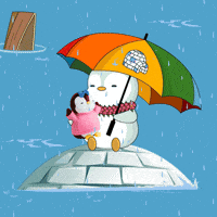 Winter Help GIF by Pudgy Penguins