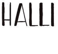 Lettering Hallo Sticker