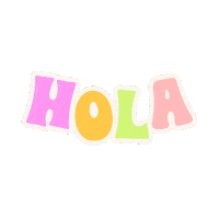 Rainbow Hello Sticker