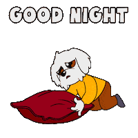 Tired Good Night Sticker by BoDoggos