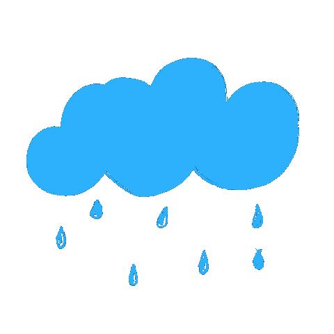 Sad Rain Sticker by Frankfurt mit Kids