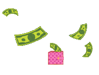 Money Rain Sticker by The Agency PR