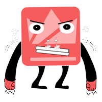 Angry Bitcoin Exchange Sticker by WazirX