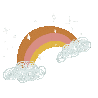 gabriela_la rainbow soft arco iris gabis arts Sticker