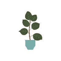Rubber Plant Sticker