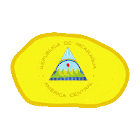 Juan_R_Mon mood nicaragua bandera escudo Sticker