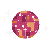 Letspartychica party celebrate 80s disco Sticker