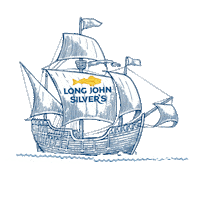 Ship Sailing Sticker by Long John Silver's