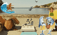 Beach Dolphins GIF by jOnNy'S wOrLd