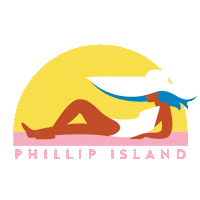 Beach Day Australia Sticker by Visit Phillip Island