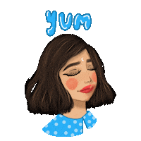 Food Girl Sticker