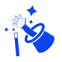 Royal Blue Hello Sticker by studio&more