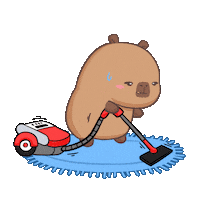 Tired Clean Up Sticker