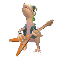 Guitar Punk Sticker by Pieces Games