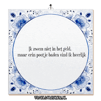 Water Humor Sticker by Tegelspreuken.nl