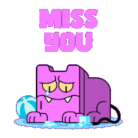 Sad Miss You Sticker by Nexio