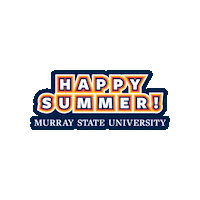 Blue And Gold Msu Sticker by Murray State University